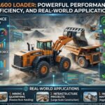 WA600 loader heavy equipment working on construction site showing powerful performance and fuel efficiency
